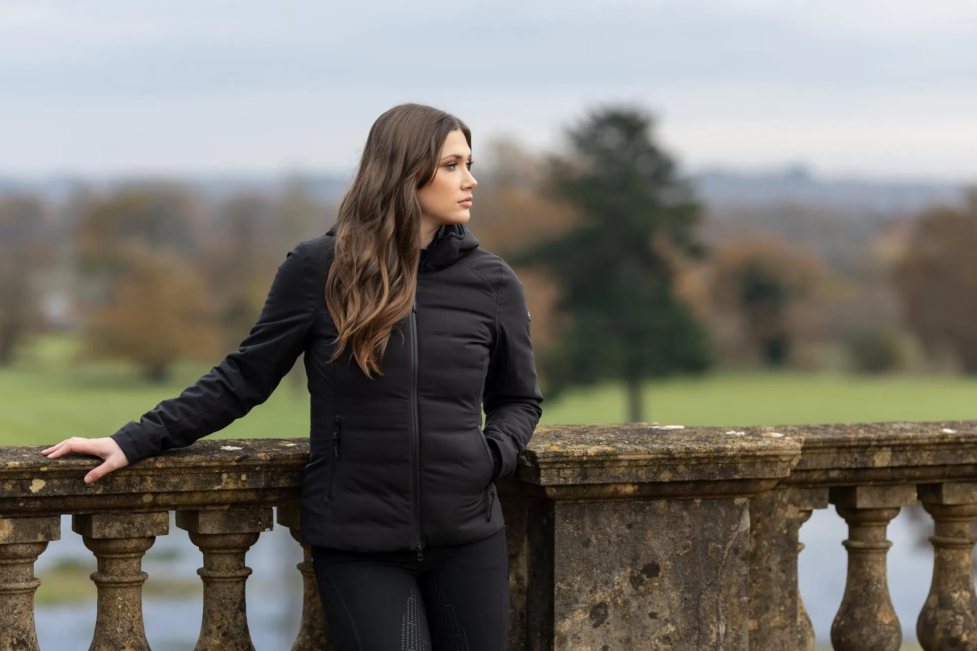 LeMieux Black Brooke Hybrid Waterproof Jacket