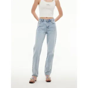 les coyotes de paris light wash straight leg women’s jeans 27 Made in Turkey