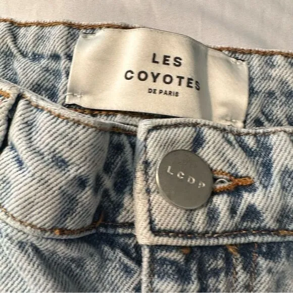 les coyotes de paris light wash straight leg women’s jeans 27 Made in Turkey