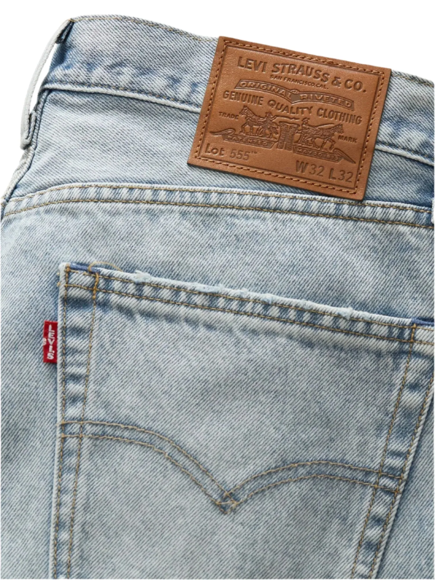 Levi's - 555 Relaxed Straight Jeans - Baby Blue Essentials
