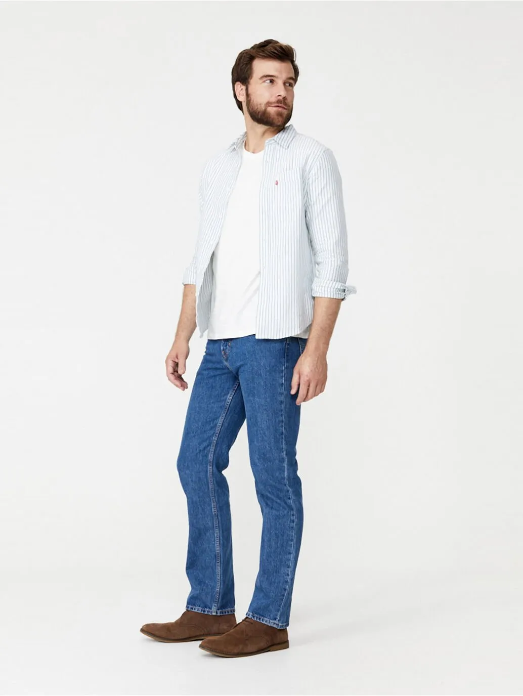 LEVI'S Men's 516 Straight Jean's Stonewash