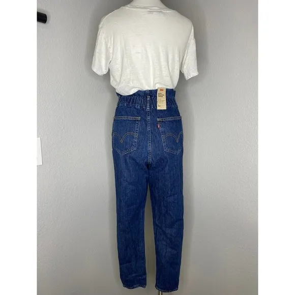 Levi's NWT 80s High Waisted Paperbag Jeans in Blue