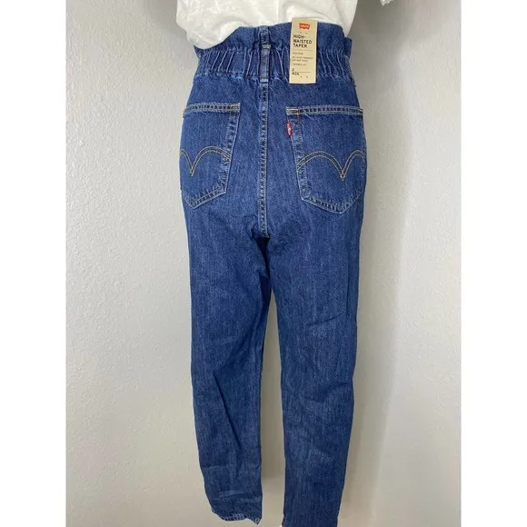 Levi's NWT 80s High Waisted Paperbag Jeans in Blue