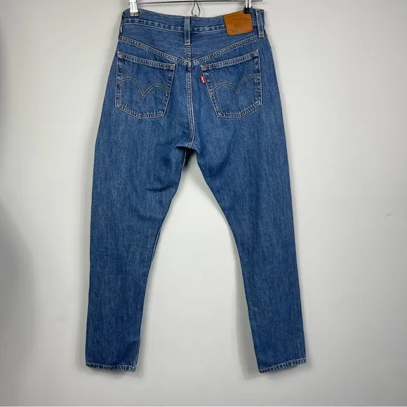 Levi's Premium BIG E 501 Skinny High Rise Sansome Blue Vintage Wash Jeans 27