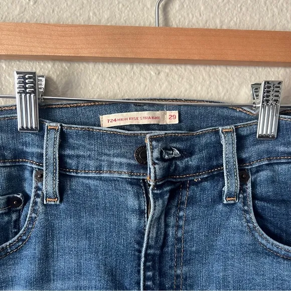 Levi's Premium Women’s Blue Straight Leg  Jeans Size 8 Short Waist 29