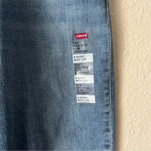 Levi's Premium Women’s Blue Straight Leg  Jeans Size 8 Short Waist 29