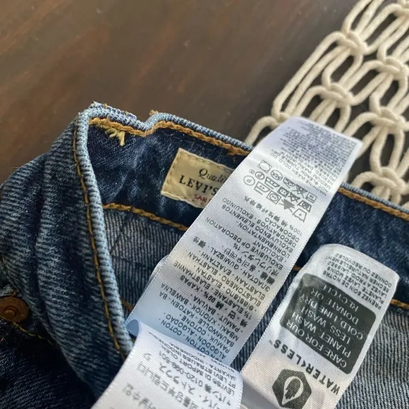 Levi’s super high rise rib cage straight leg jeans