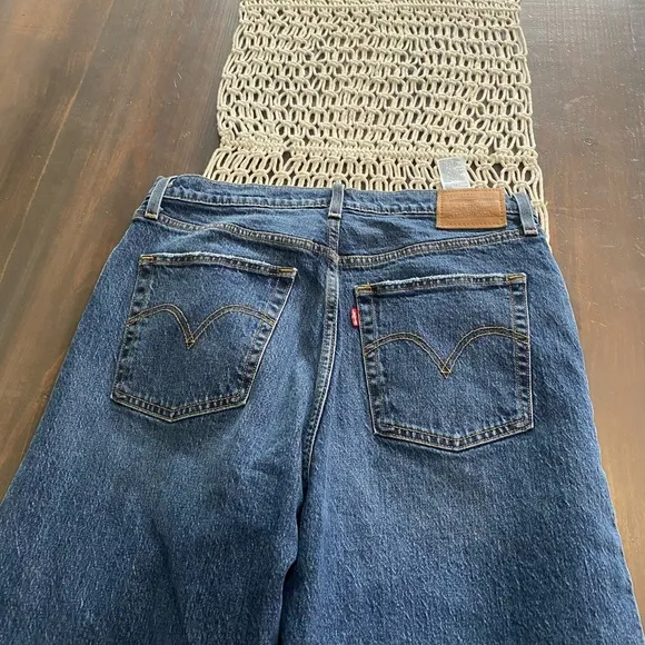 Levi’s super high rise rib cage straight leg jeans
