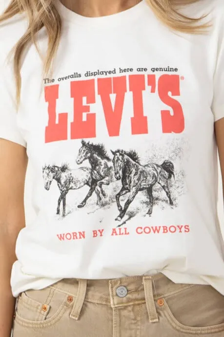 Levi’s Western T-Shirt for Women in White | 17369-2532