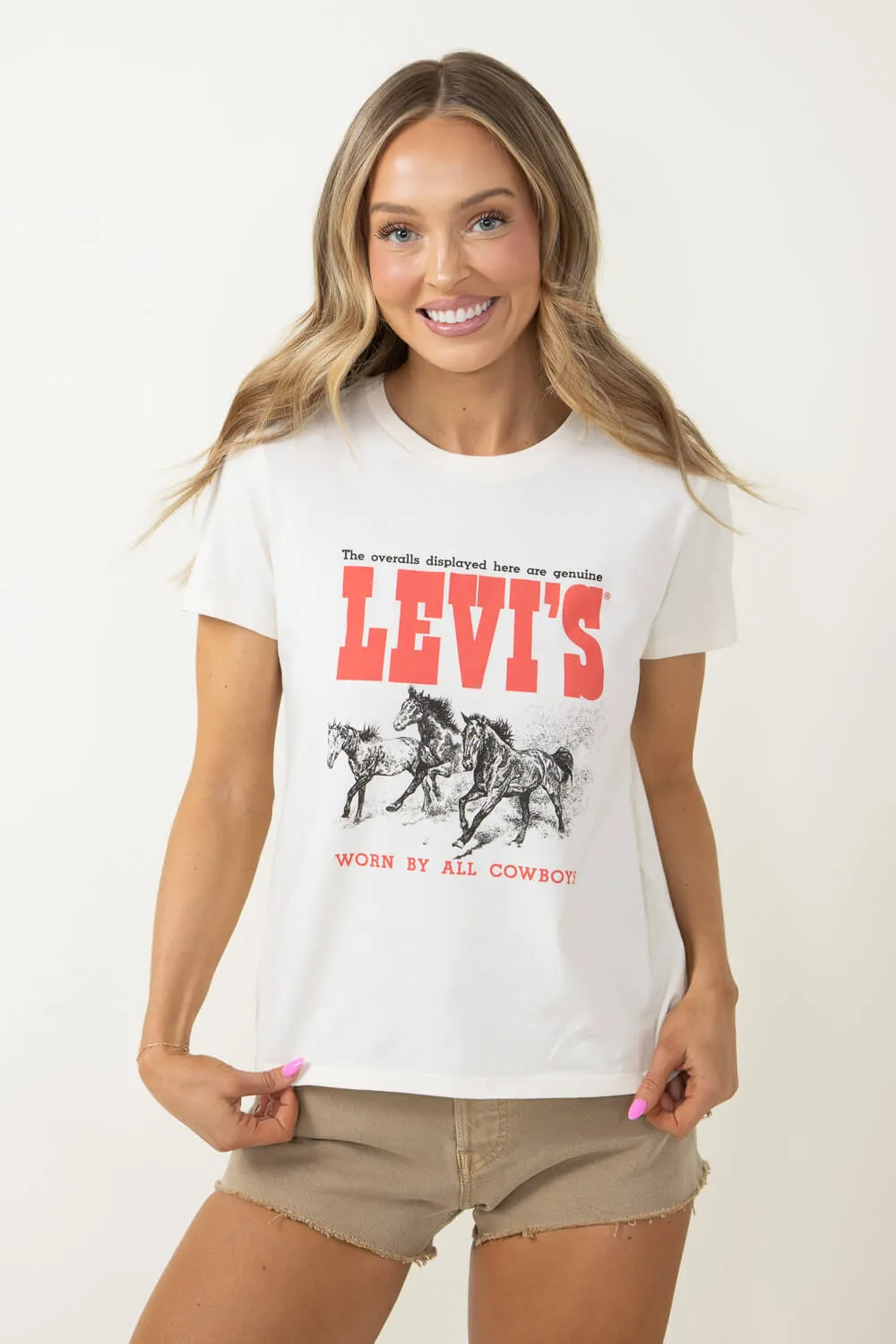 Levi’s Western T-Shirt for Women in White | 17369-2532