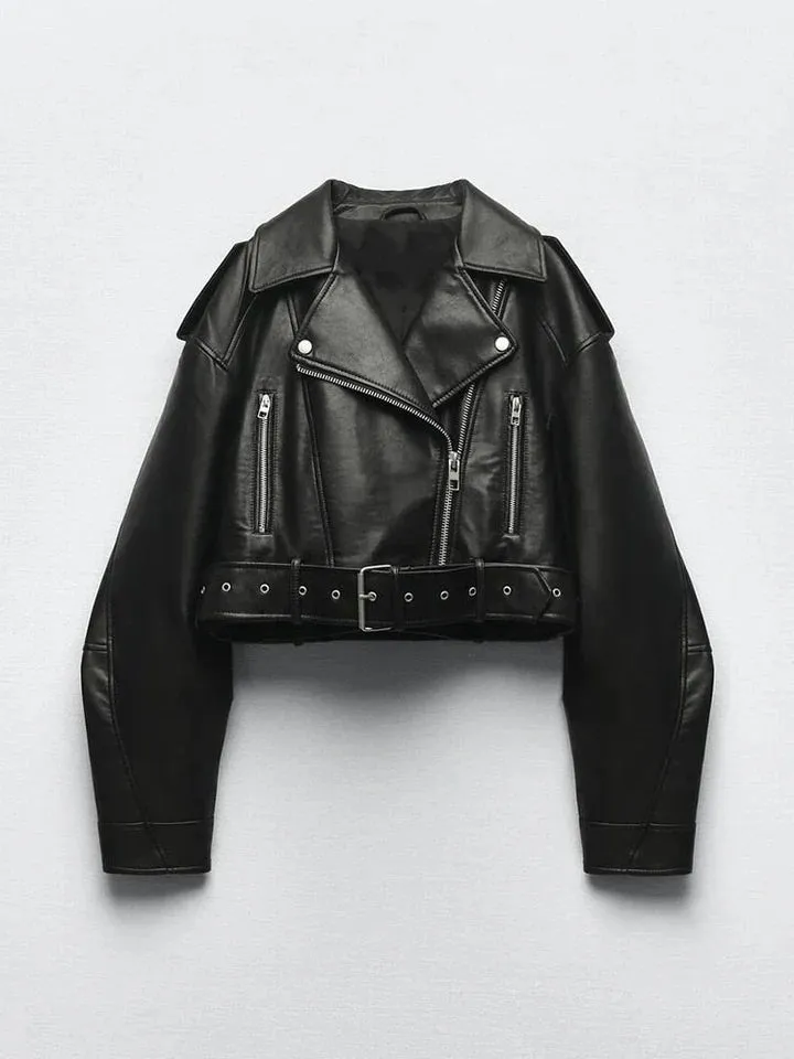 Lia Leather Jacket: Vintage Style