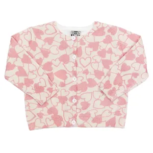Lilet Heart Printed Cardigan
