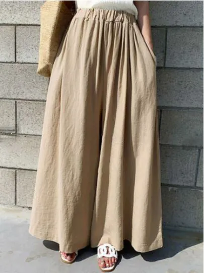 Linen Colorful Wide Pants (시원한 린넨 와이드 팬츠)