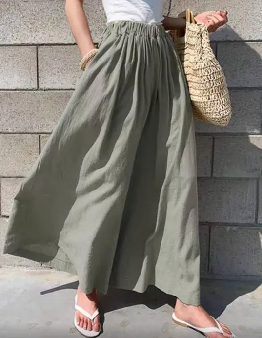 Linen Colorful Wide Pants (시원한 린넨 와이드 팬츠)