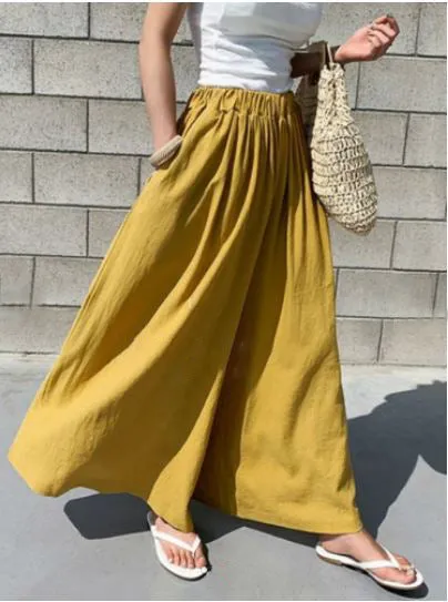 Linen Colorful Wide Pants (시원한 린넨 와이드 팬츠)