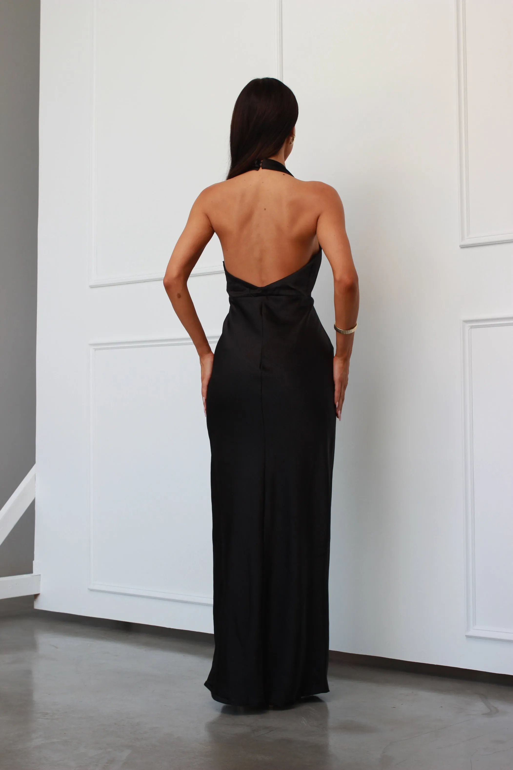 Little JC Boutique - Andie Dress in Black Satin