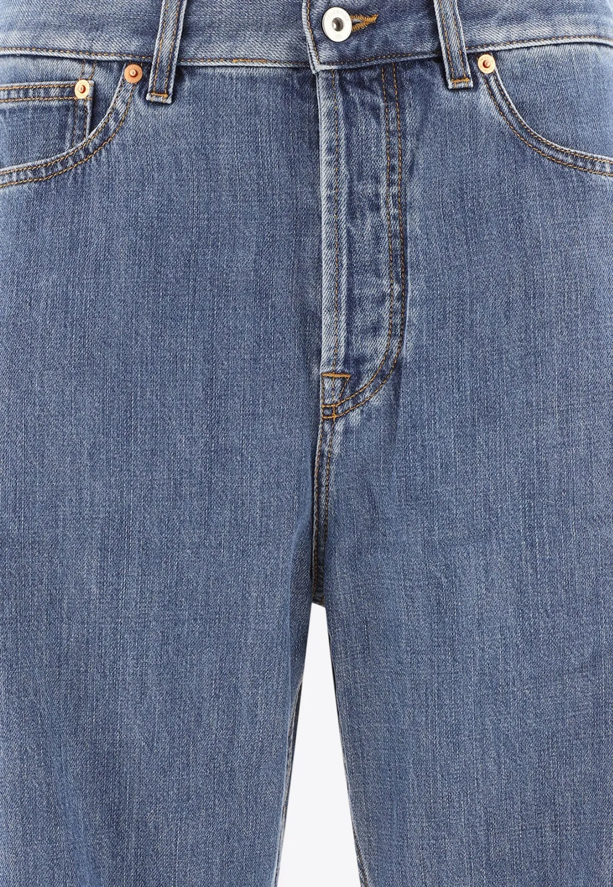 Logo-Patch Straight-Leg Jeans