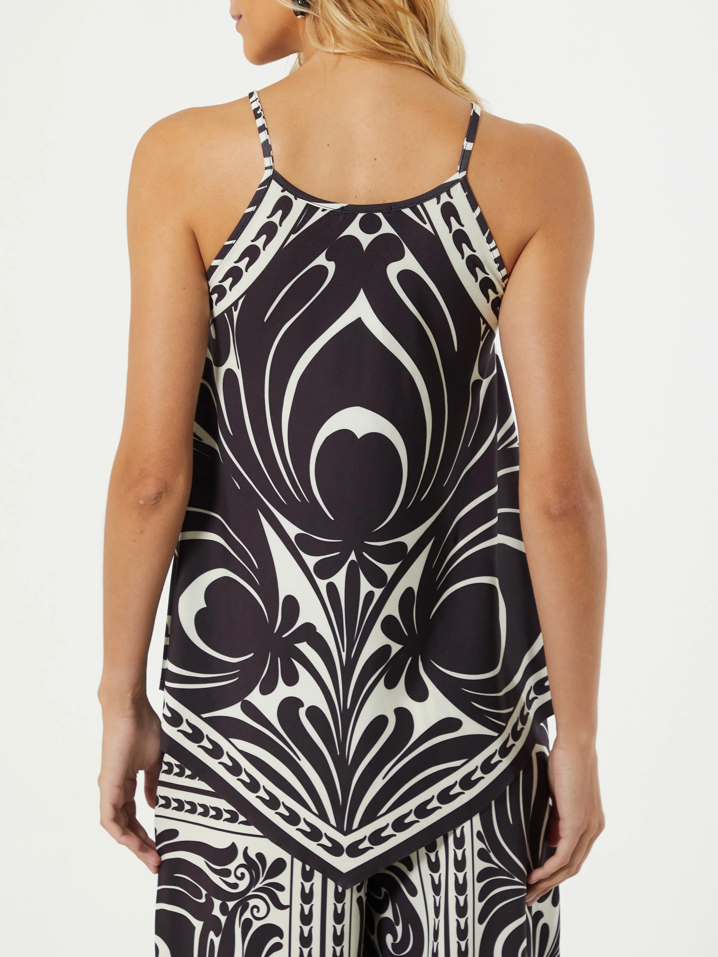 Lola Halter Top - Black/Ecru FINAL SALE
