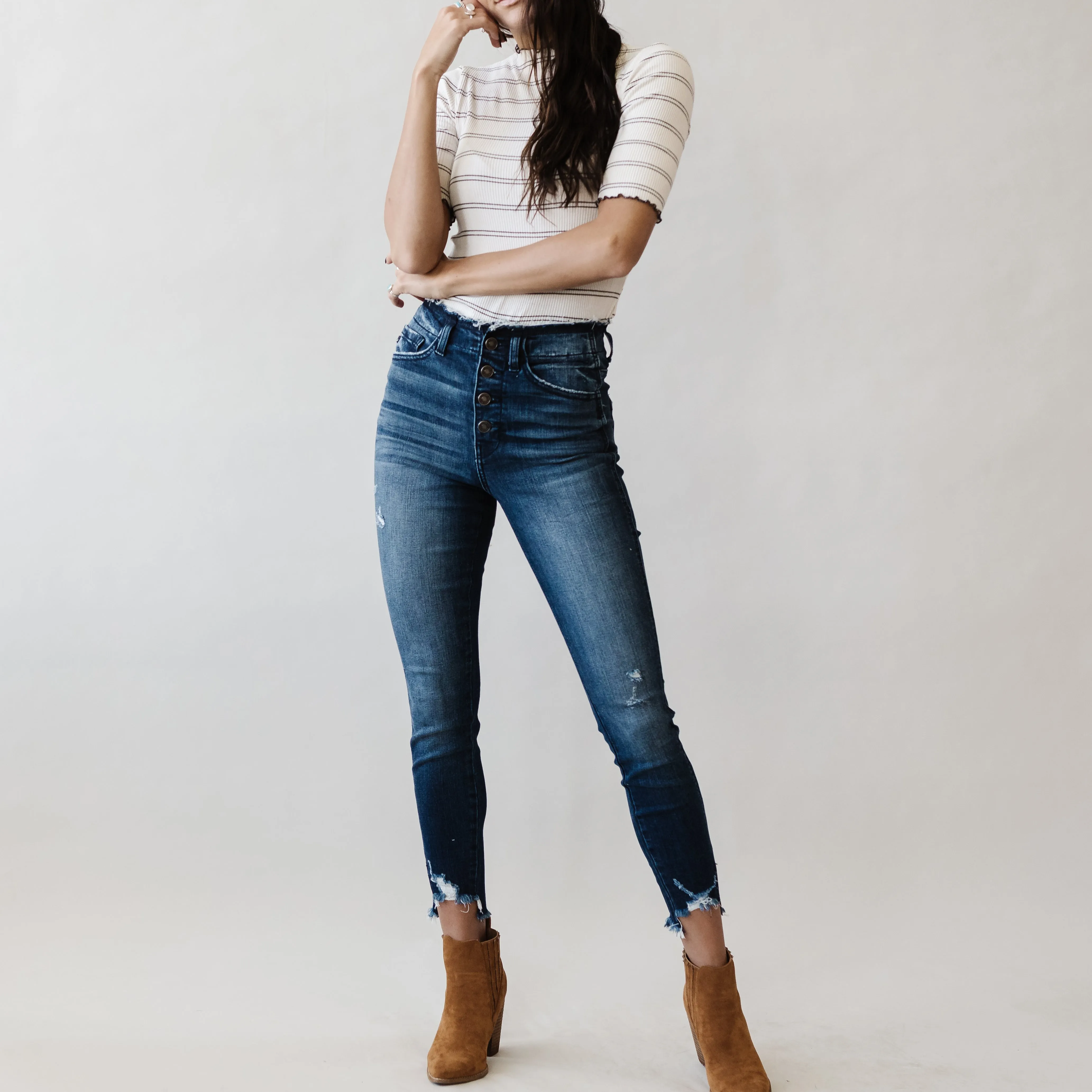 Loloi Kancan Button Skinny