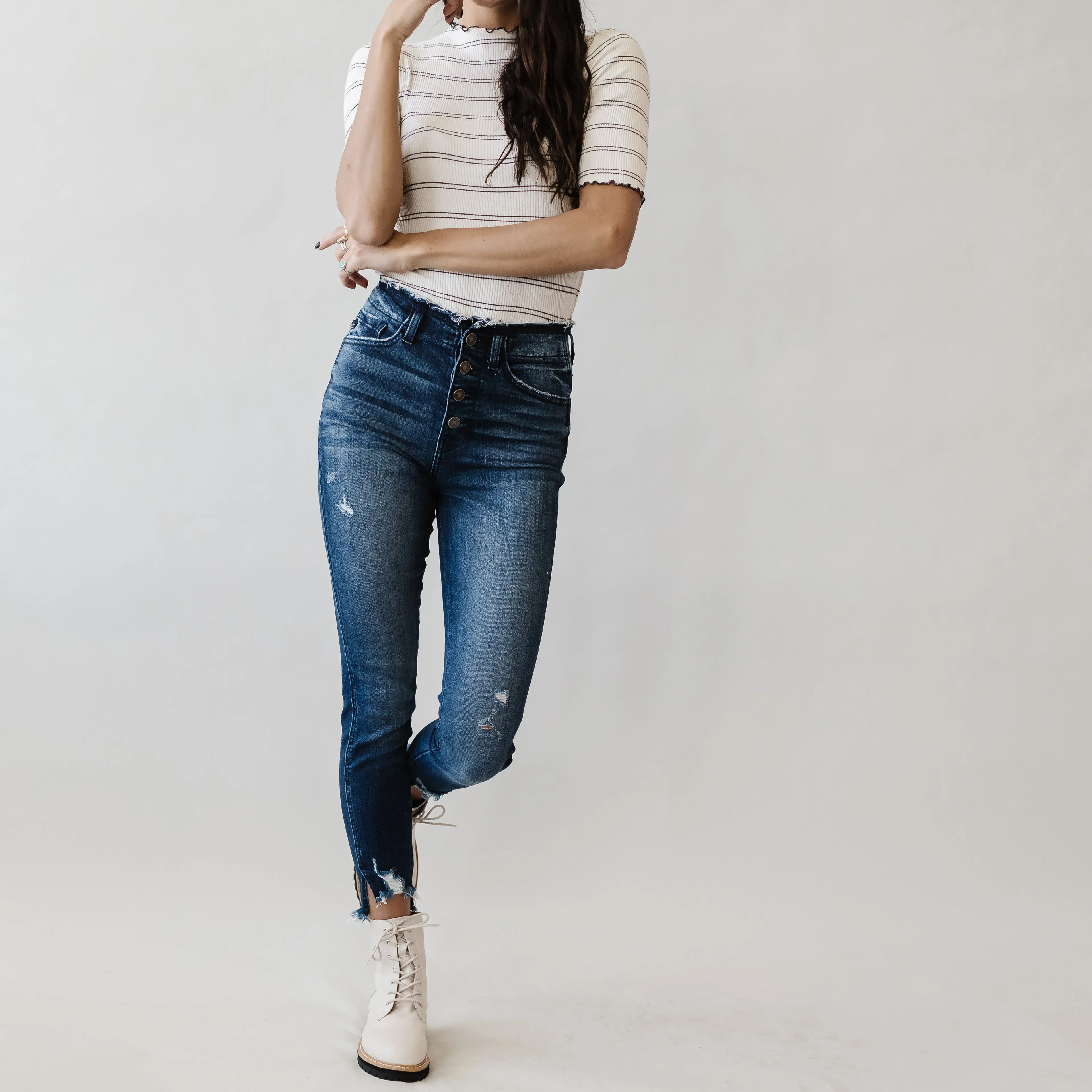 Loloi Kancan Button Skinny