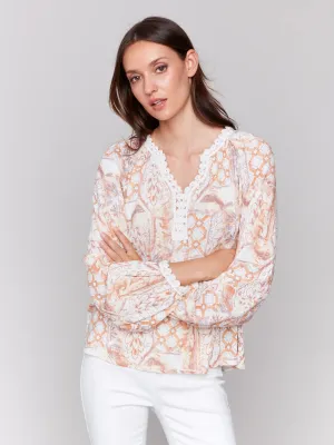 Long Sleeve Raglan - Papaya