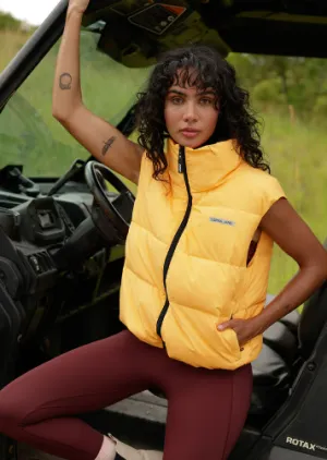 Lorna Jane Motion Puffer Vest - Mango Sorbet