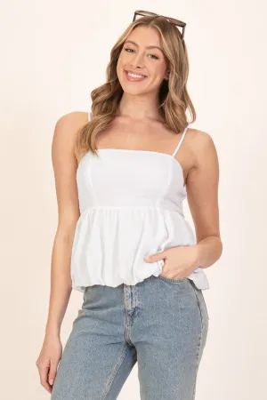 Loveable Favorite Bubble Hem Peplum Top