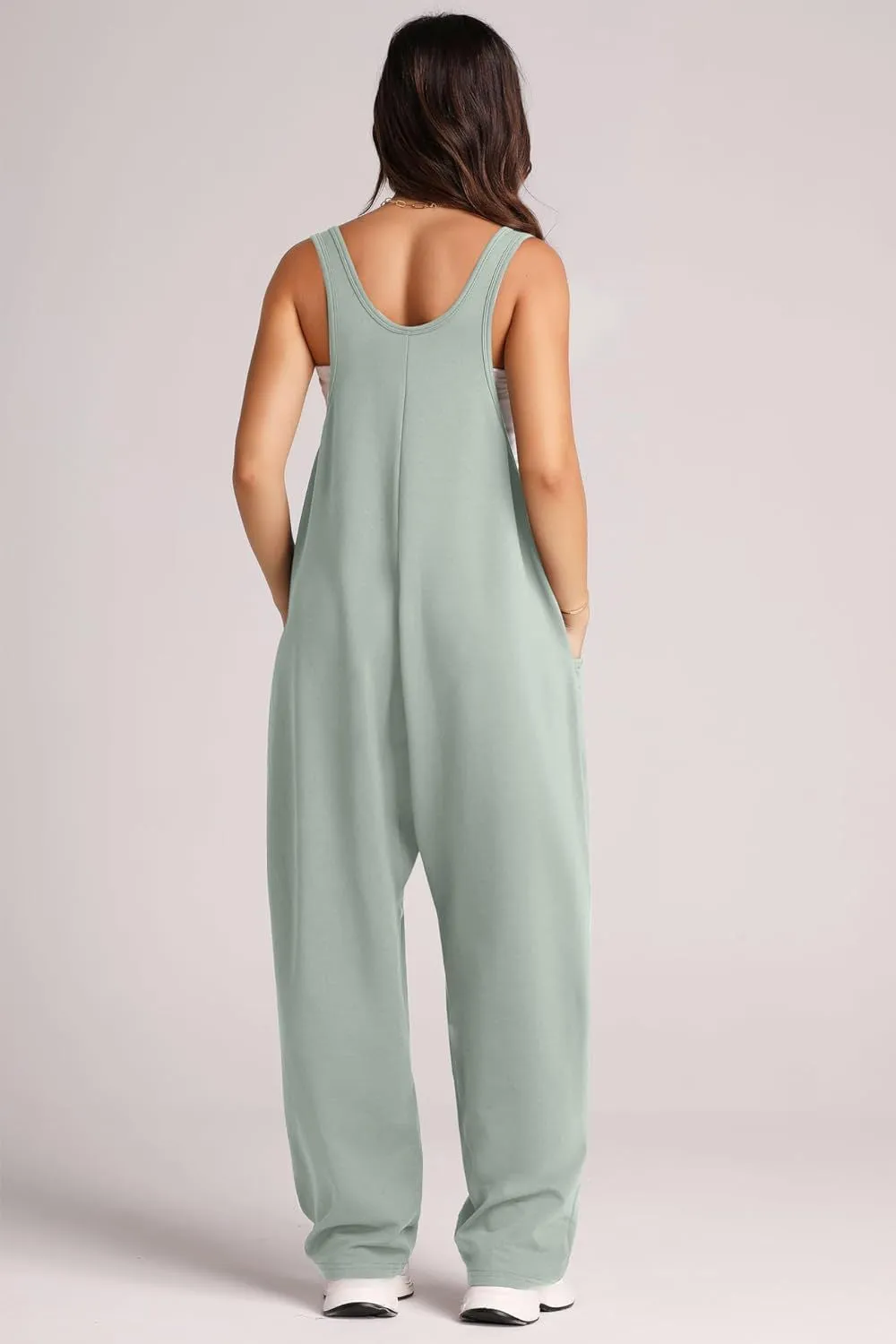 Lovelet V-Neck Wide Strap Overalls