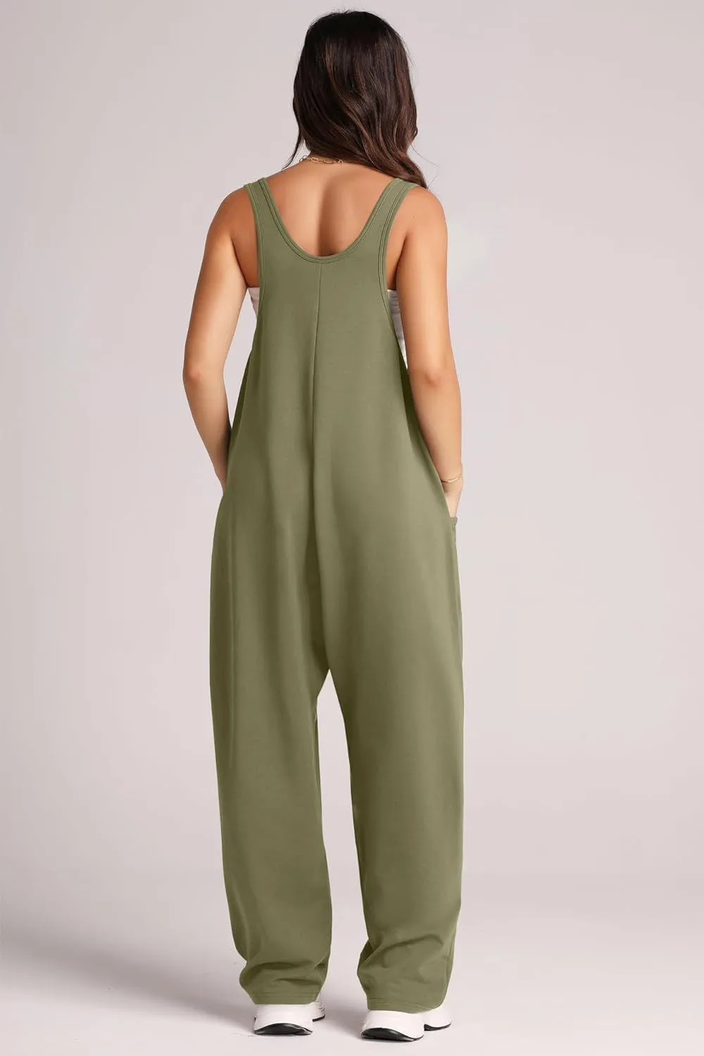 Lovelet V-Neck Wide Strap Overalls