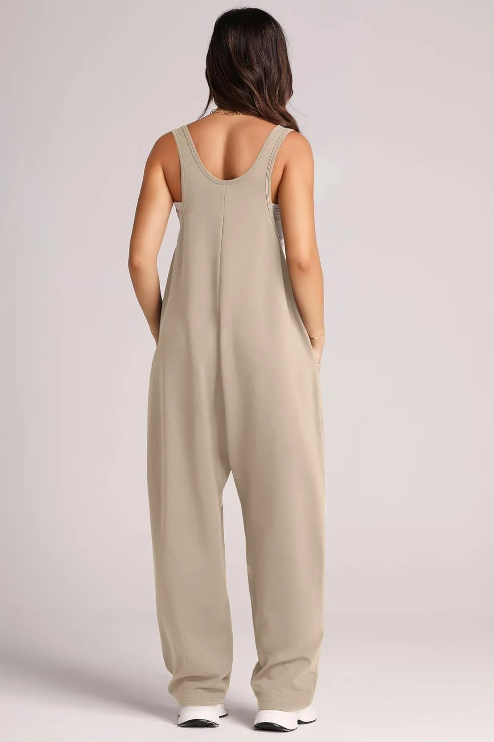 Lovelet V-Neck Wide Strap Overalls