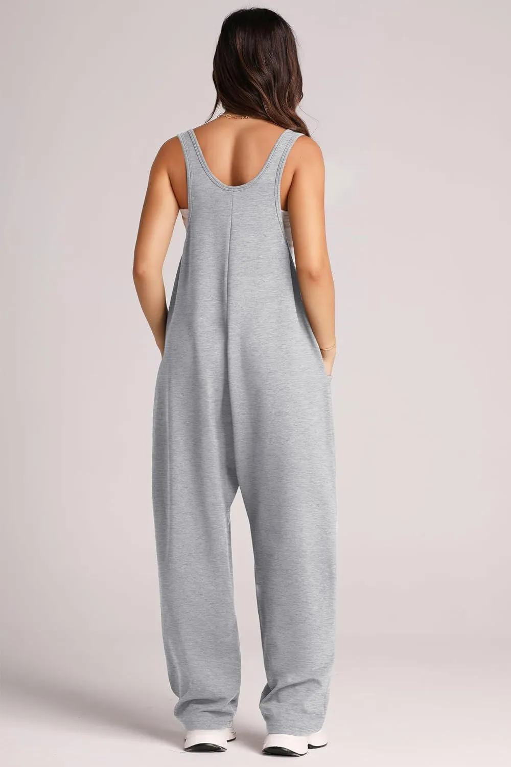 Lovelet V-Neck Wide Strap Overalls