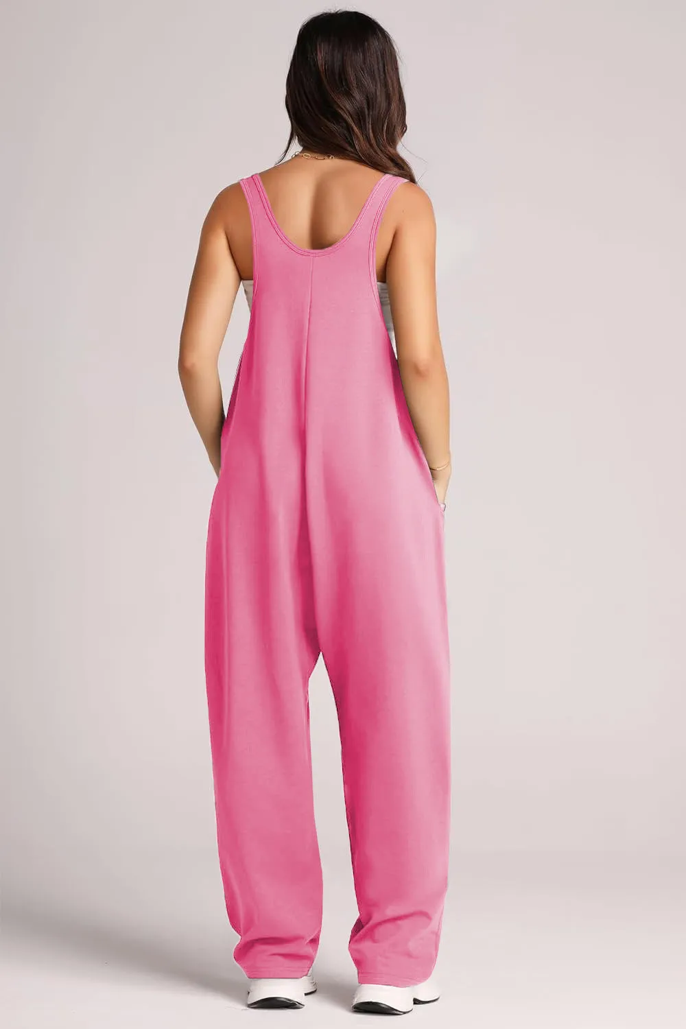 Lovelet V-Neck Wide Strap Overalls