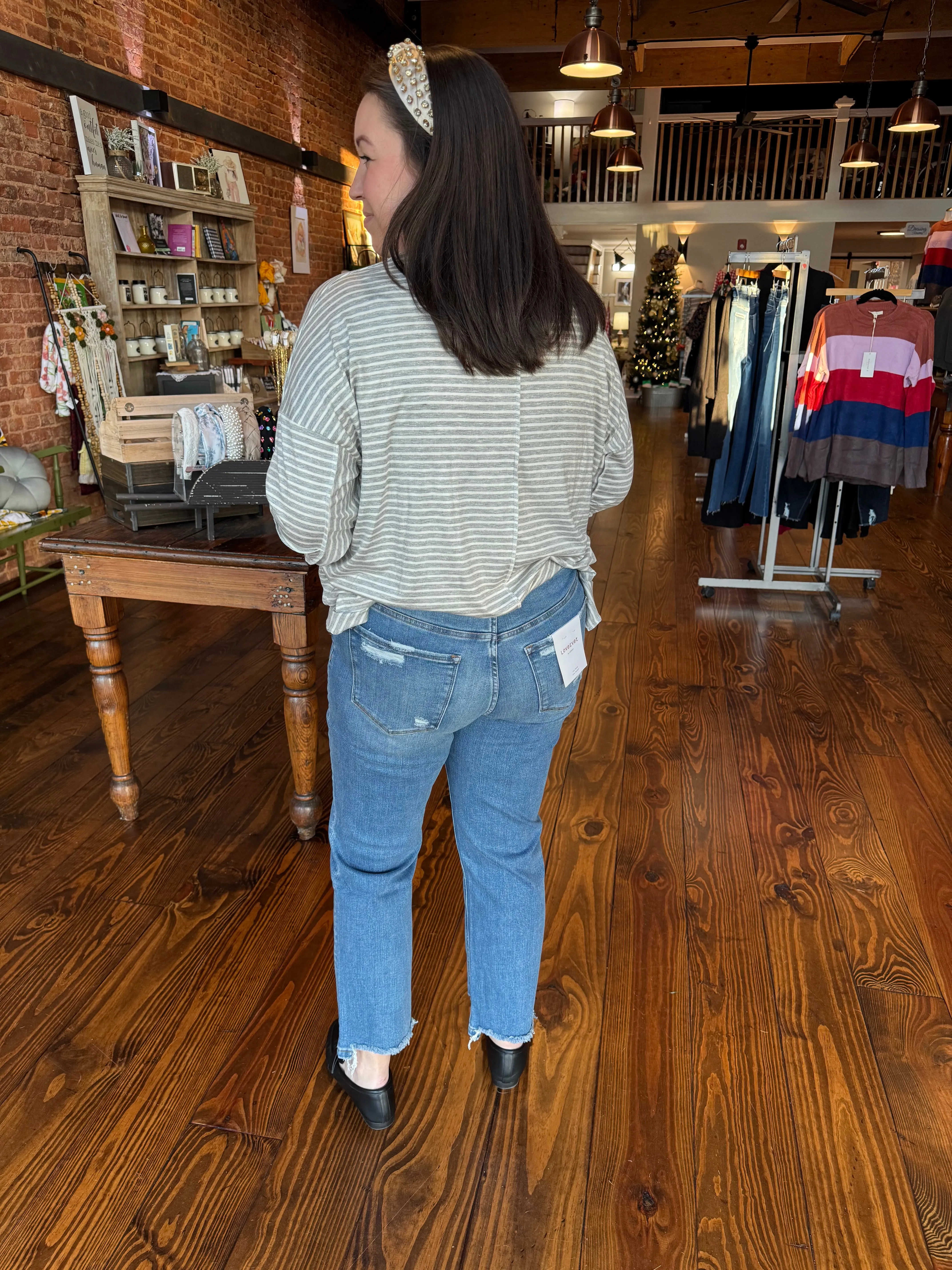 Lovervet High Rise Slim Straight Jeans