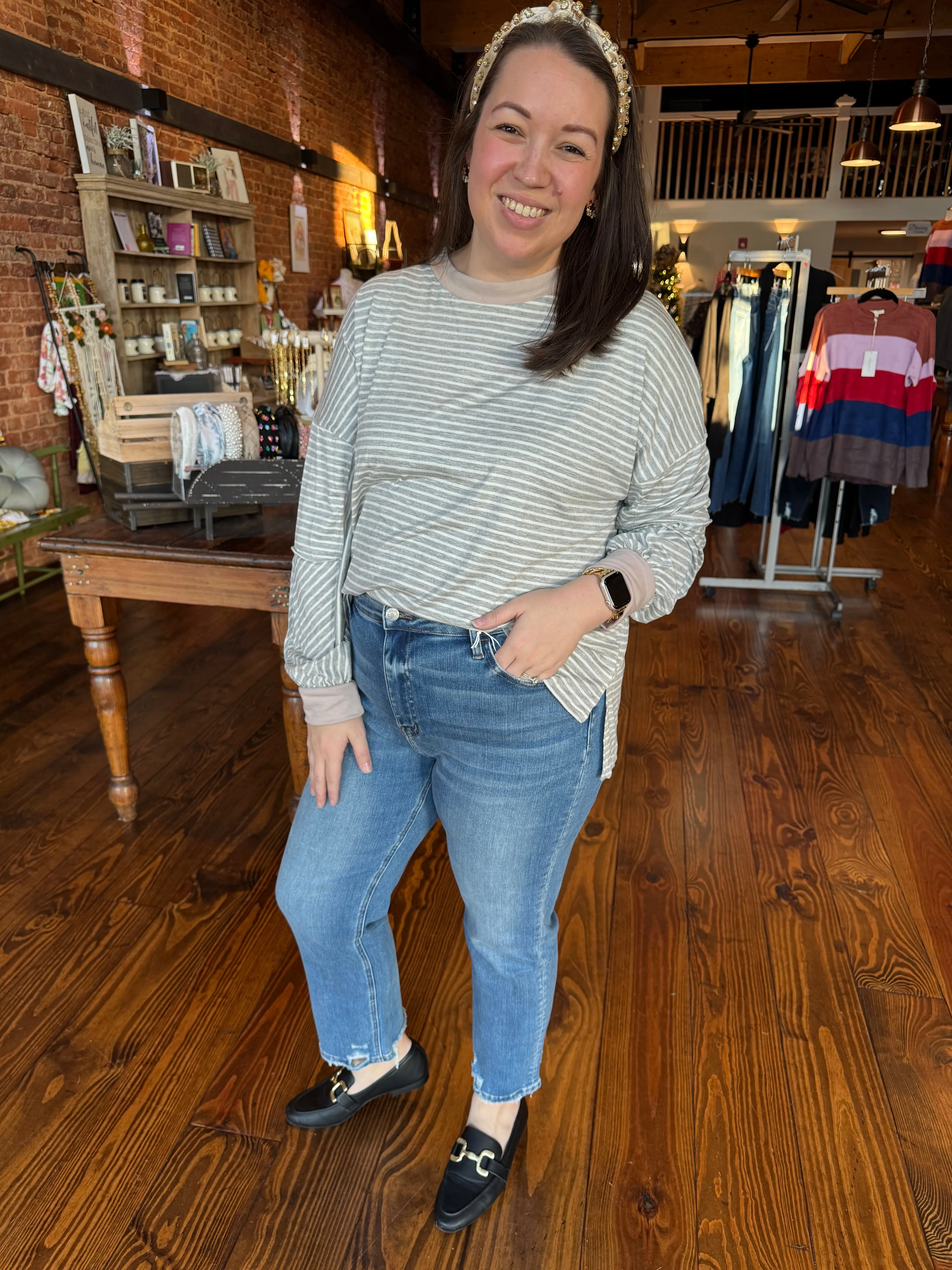 Lovervet High Rise Slim Straight Jeans