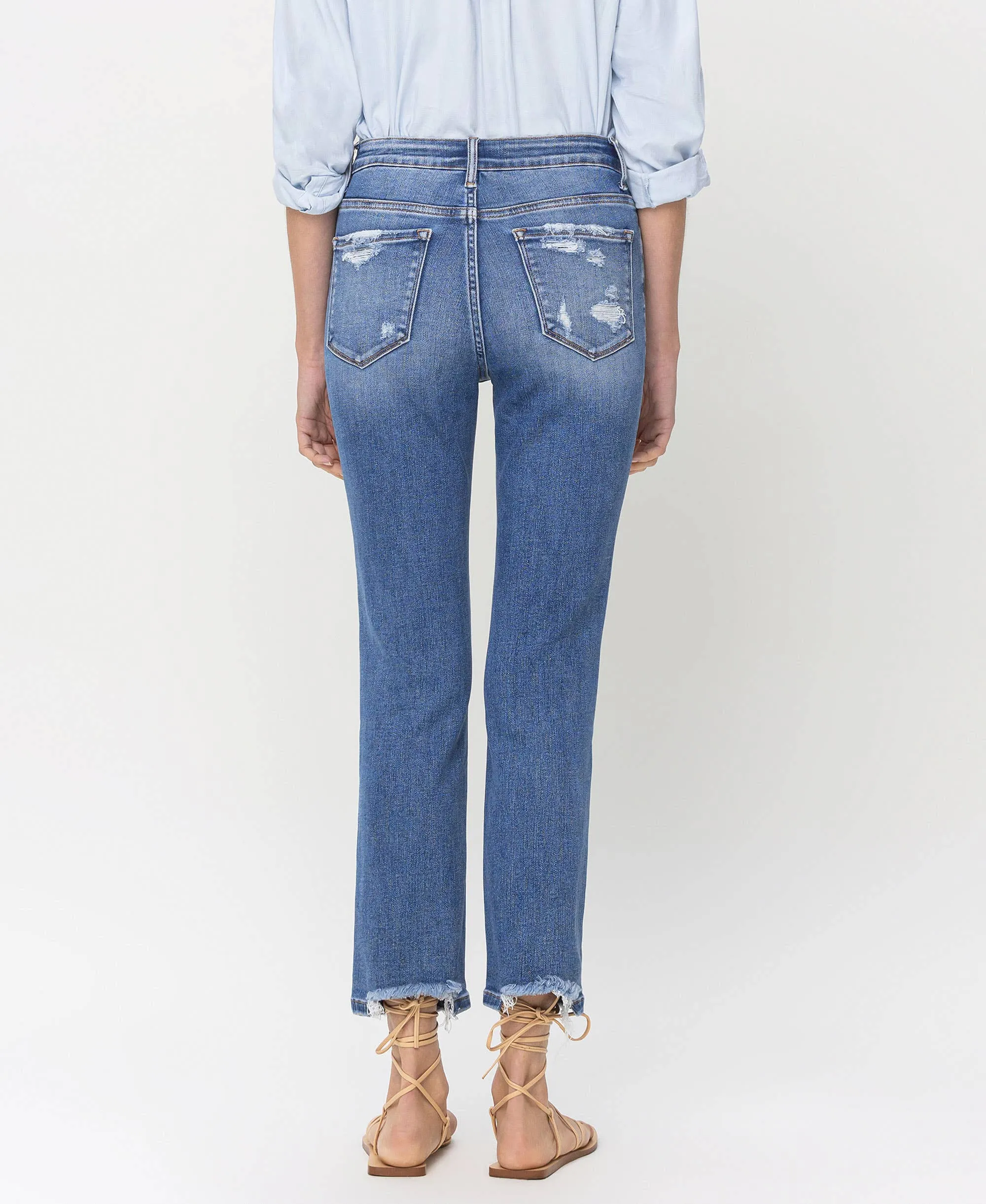 Lovervet High Rise Slim Straight Jeans