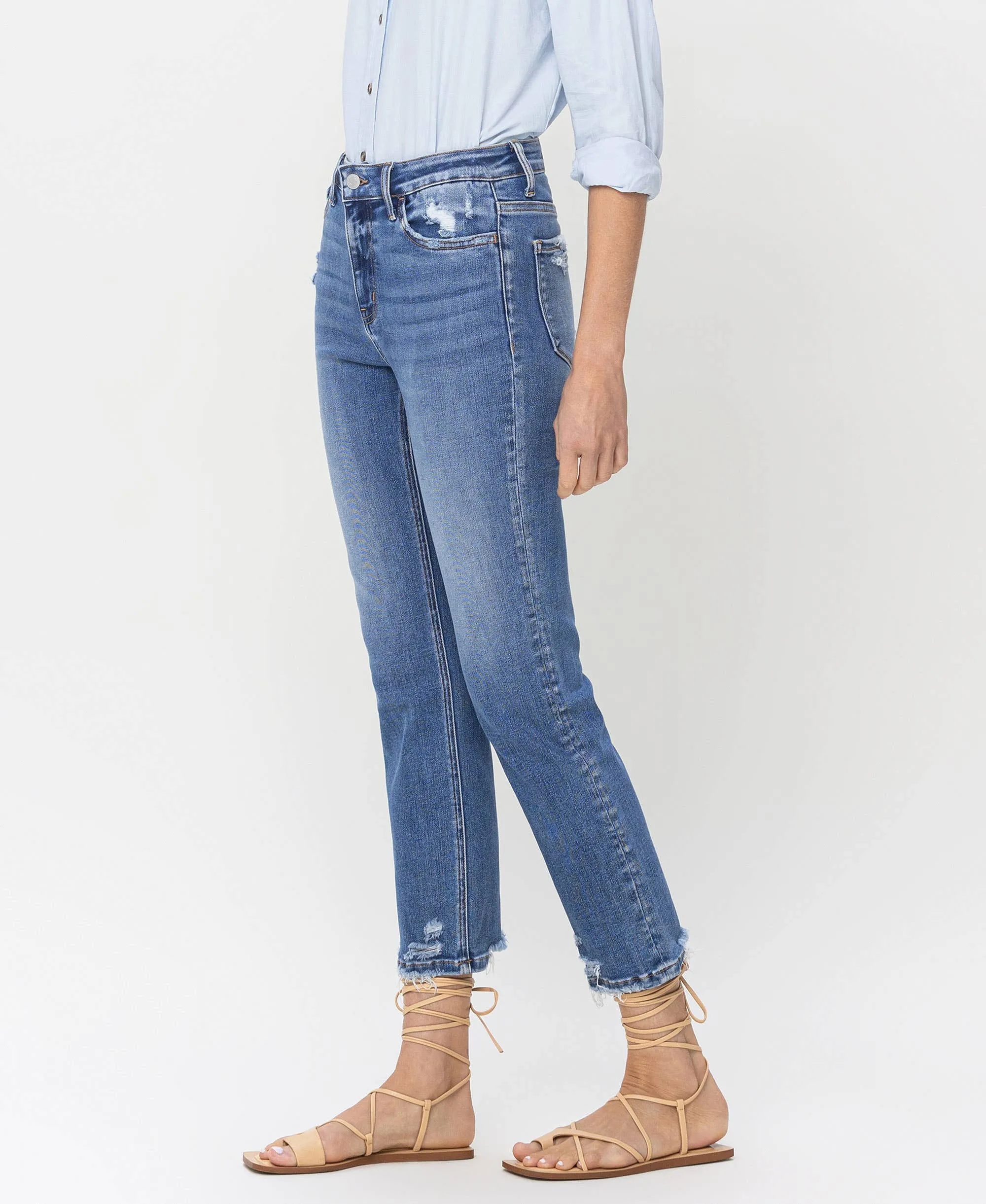 Lovervet High Rise Slim Straight Jeans
