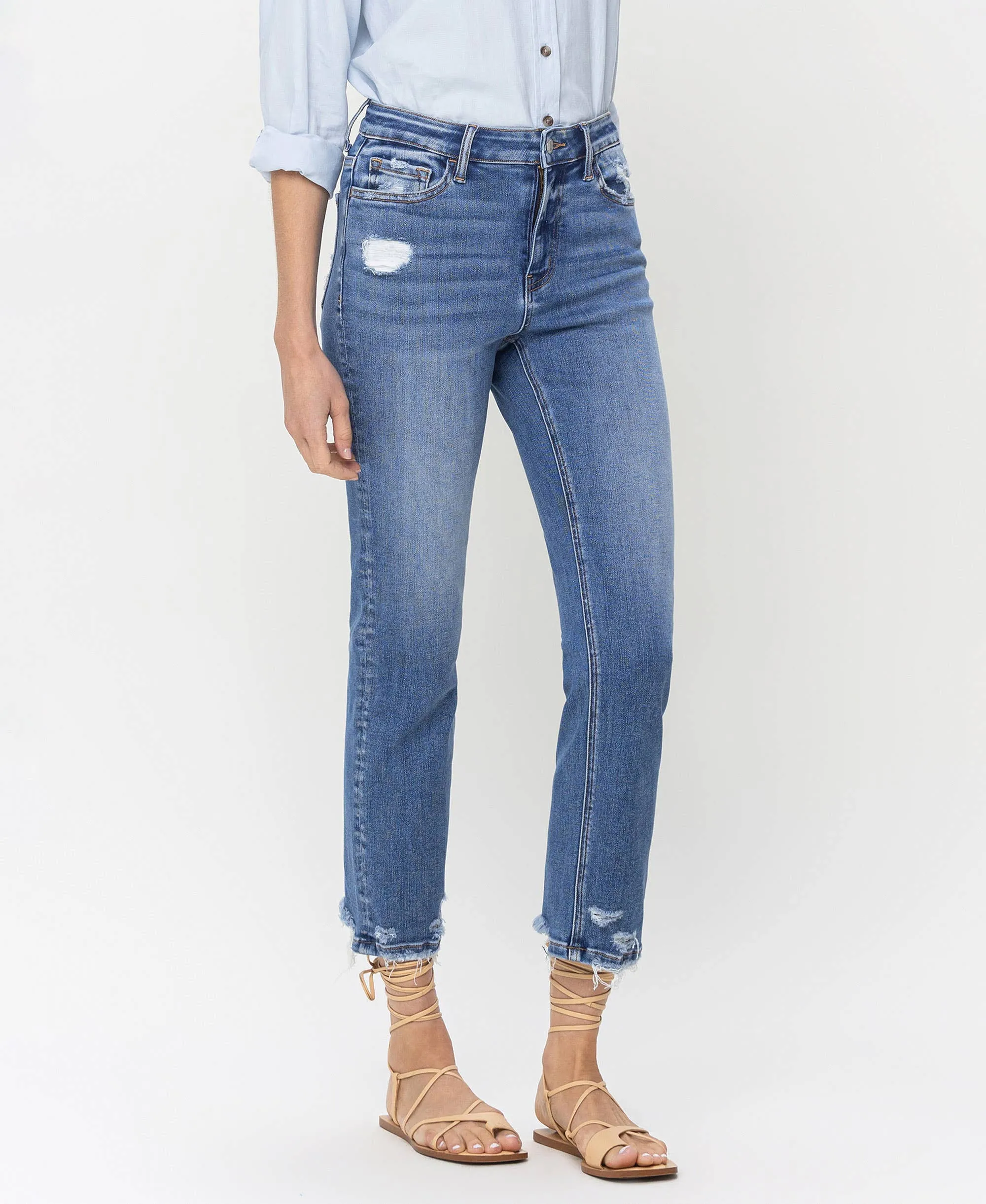 Lovervet High Rise Slim Straight Jeans
