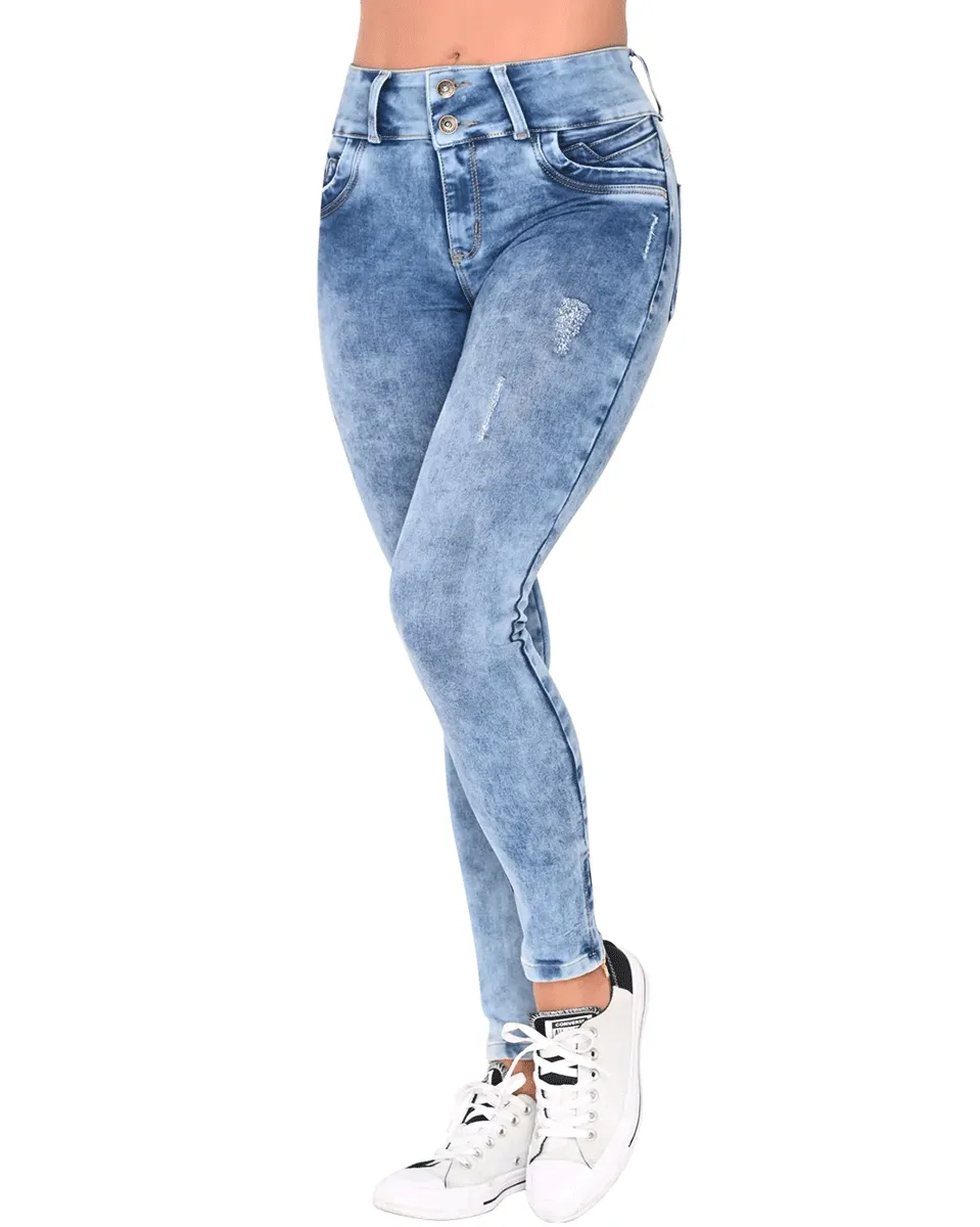 Lowla Butt Lifter Colombian Jeans for Women - Dark Blue