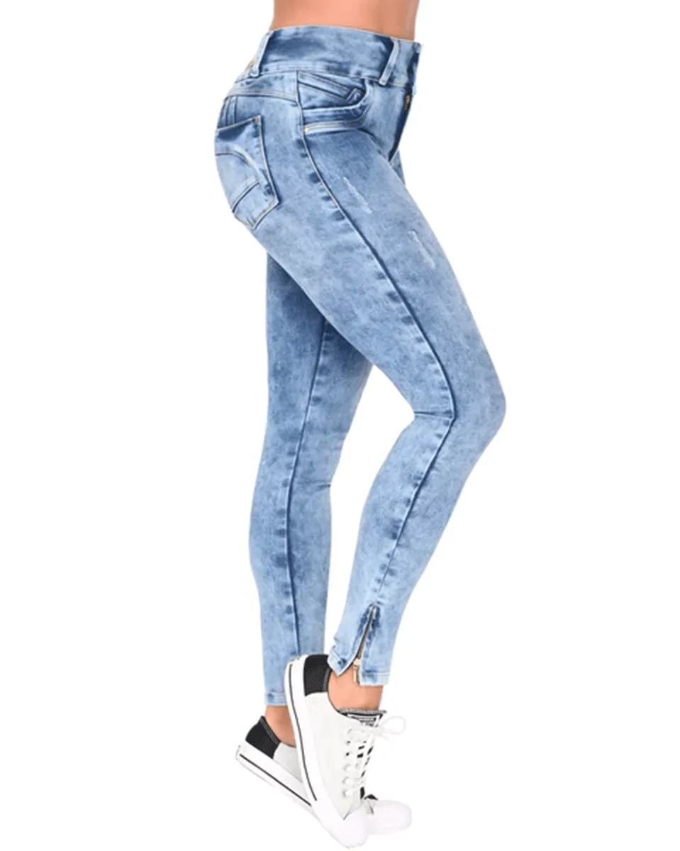 Lowla Butt Lifter Colombian Jeans for Women - Dark Blue