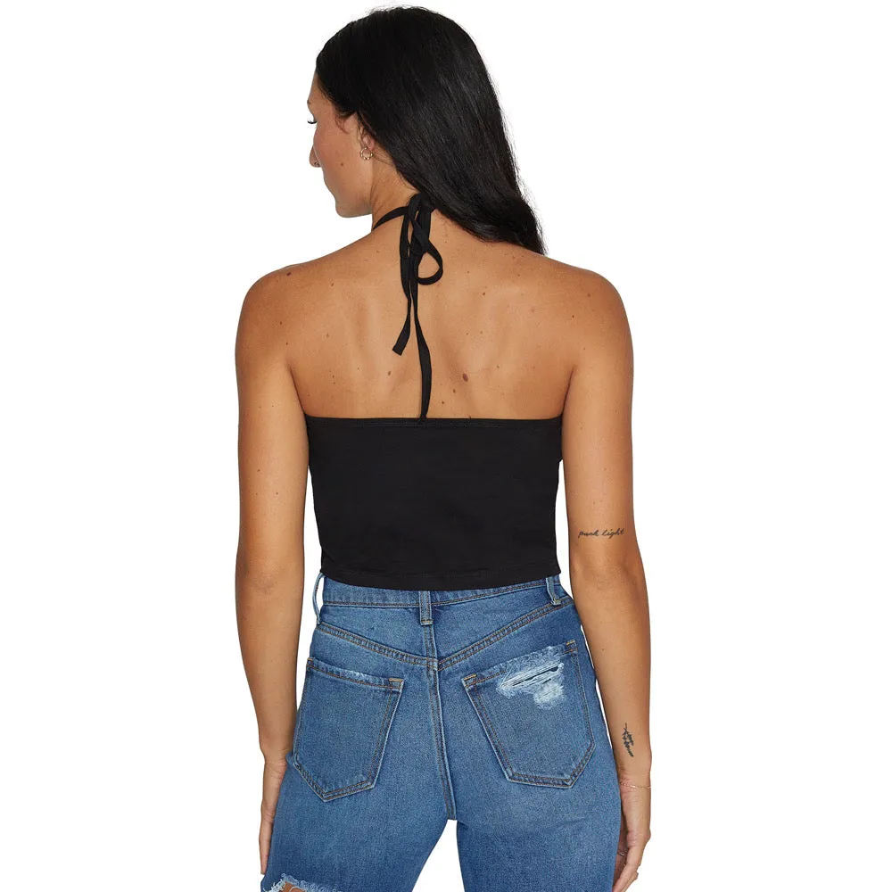 LSU Black Halter Top