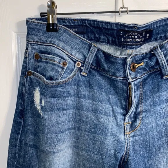 Lucky Brand Distressed Lolita Skinny Capri Jean
