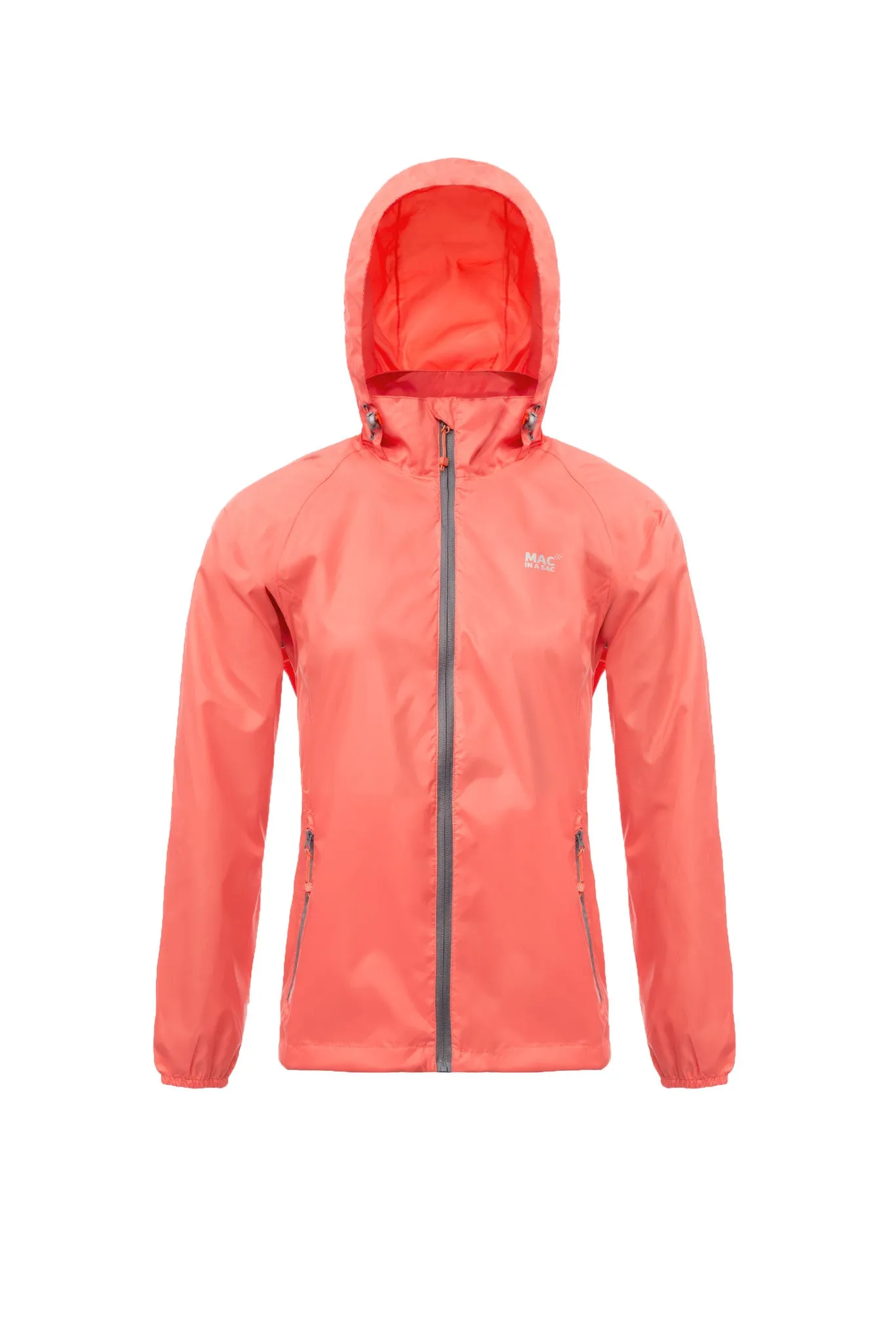 Mac in a Sac Origin Unisex Waterproof Packaway Jacket - Coral