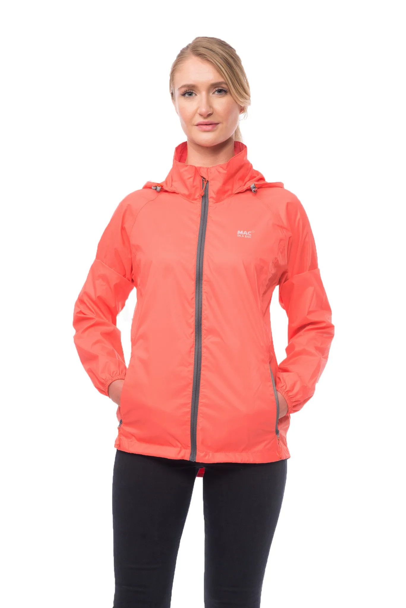 Mac in a Sac Origin Unisex Waterproof Packaway Jacket - Coral