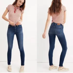 Madewell 10” High Rise Skinny Jeans Danny Wash 24