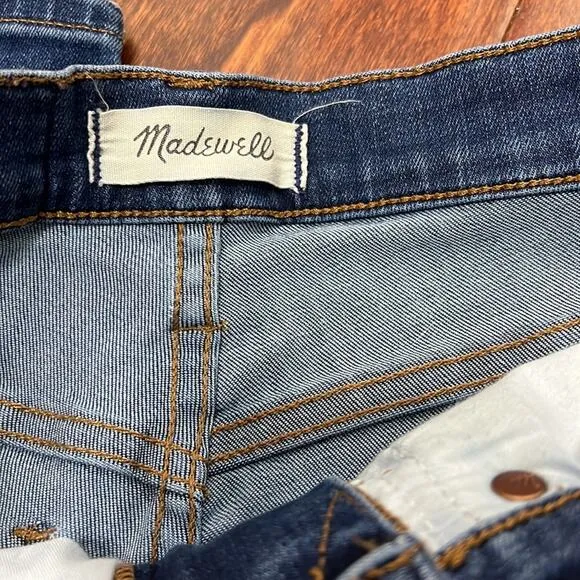 Madewell 10&quot; High Rise Skinny Jean Danny Wash TENCEL Denim Edition Size 25