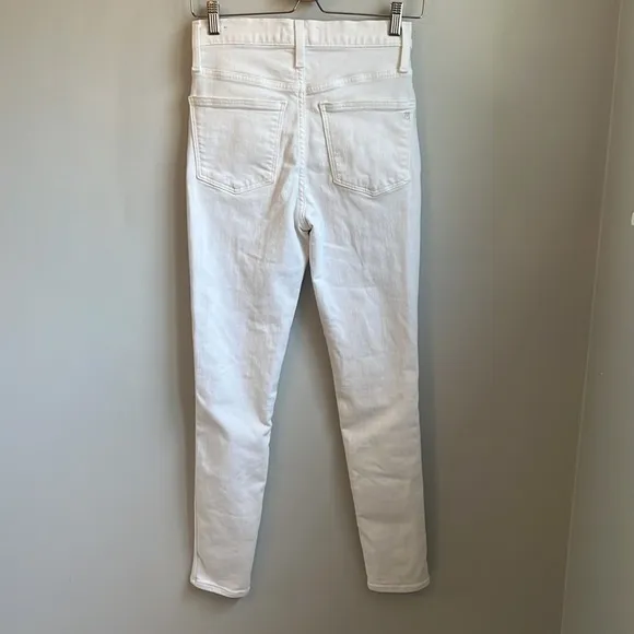 Madewell 10&quot; High-Rise Skinny Jeans in Pure White SZ 26