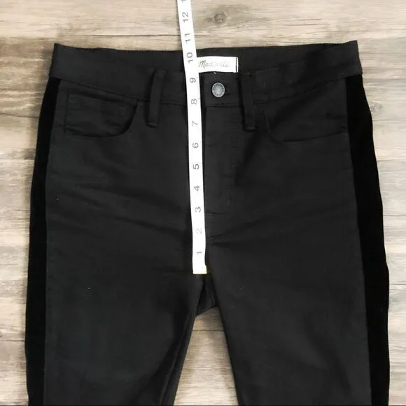 MADEWELL 9” High Rise Skinny Tuxedo Stripe Skinny!