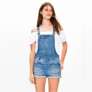 Madewell Adirondack Short Overalls in Isley Wash size S