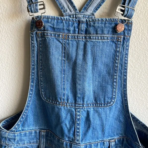 Madewell Adirondack Short Overalls in Isley Wash size S