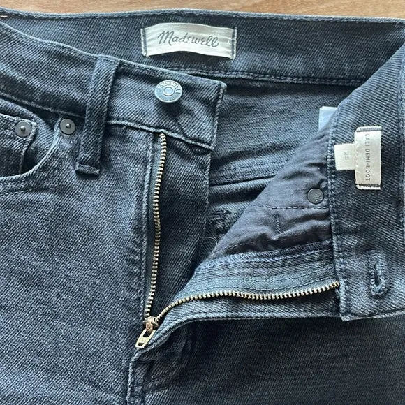 Madewell Cali Demi-Boot in Bayland Wash Raw Hem 25